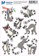 Naklejki Lemury zestaw 8 sztuk