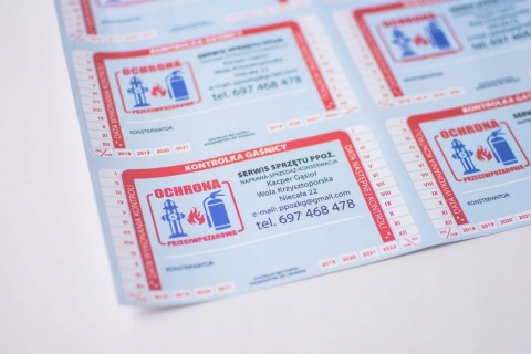 Naklejki wodoodporne z Twoim wzorem prostokąt 4x7 cm 100 sztuk