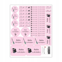 Naklejki z imieniem twojego dziecka do szkoły lub przedszkola - MAGIA