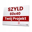 Trwały solidny szyld z dibondu Tablica reklamowa Slim 60x40cm