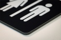 Tabliczka na drzwi 8x8 cm czarna numer 98