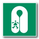 Naklejka BHP 8 cm - Kamizelka ratunkowa dla dzieci - E045