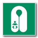 Naklejka BHP 8 cm - Kamizelka ratunkowa dla niemowląt - E046