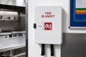Naklejka BHP 8 cm - Stała instalacja gaśnicza - F012