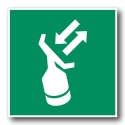 Naklejka BHP 8 cm - Transponder poszukiwawczo-ratunkowy - E047