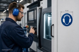 Naklejka 15 cm - Nakaz stosowania zamknięcia - M028
