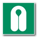 Naklejka BHP 15 cm - Kamizelka ratunkowa - E044