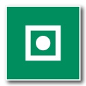 Naklejka BHP 15 cm - Ogólny alarm pokładowy - E031