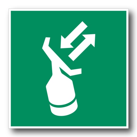 Naklejka BHP 15 cm - Transponder poszukiwawczo-ratunkowy - E047