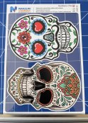Naprasowanki meksykańska czaszka - zestaw 2 sztuk