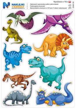 Naprasowanki z dinozaurami - zestaw 9 sztuk