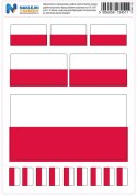 Naprasowanki z polską flagą - zestaw 15 sztuk