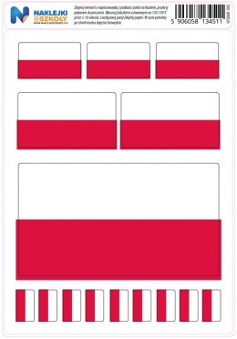 Naprasowanki z polską flagą - zestaw 15 sztuk