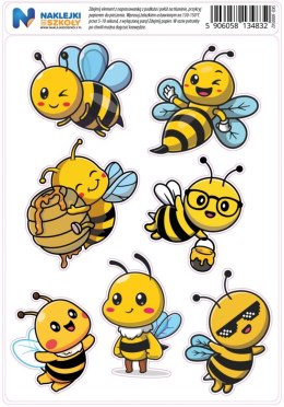 Naprasowanki z pszczołami - zestaw 7 sztuk