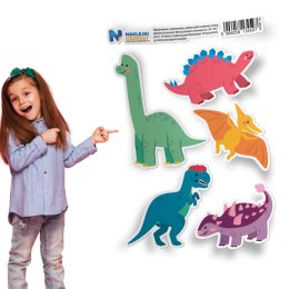 Naprasowanki z rysunkowymi dinozaurami - zestaw 5 sztuk