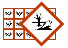 Piktogramy GHS09 - substancje niebezpieczne dla środowiska 150 sztuk