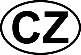 Naklejka na samochód Czechy - CZ