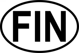 Naklejka na samochód Finlandia - FIN