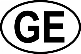 Naklejka na samochód Gruzja - GE