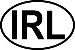 Naklejka na samochód Irlandia - IRL