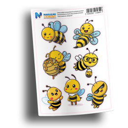 Naklejki Pszczoły zestaw 7 sztuk