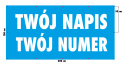 Baner reklamowy 2x1 m, oczkowany