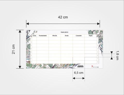 PLANER PLAN LEKCJI FLORAL