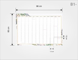 PLANER ŚCIENNY UNIWERSALNY ROCZNY B1 FLORAL