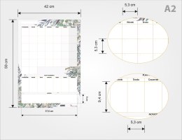 PLANER UNIWERSALNY MIESIĘCZNY FLORAL Z NOTATKAMI