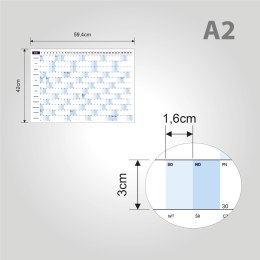 Planer ścienny kalendarz 2024 A2 suchościeralny FIRMOWY