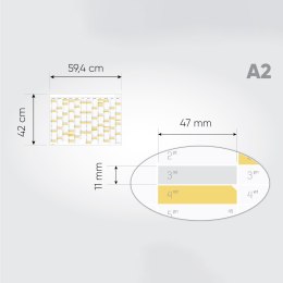 Planer ścienny kalendarz 2024 A2 suchościeralny SUN