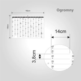 Planer ścienny kalendarz 2024 OGROMNY suchościeralny B&W