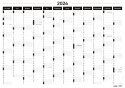 Planer ścienny kalendarz 2026 B1 suchościeralny B&W