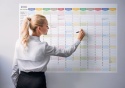 Samoprzylepny Planer ścienny kalendarz uniwersalny roczny B0 suchościeralny PASTELOVE
