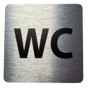 Tabliczka na drzwi 8x8 cm - WC