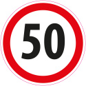Zestaw naklejek Limit Prędkości - 14 cm - 12 szt.