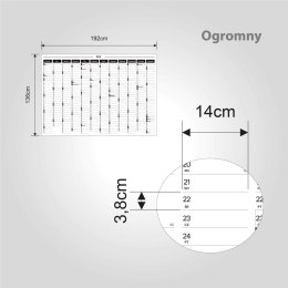 Planer ścienny kalendarz 2027 OGROMNY suchościeralny B&W