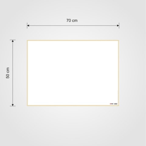Samoprzylepna tablica suchościeralna 70x50 cm - czysta