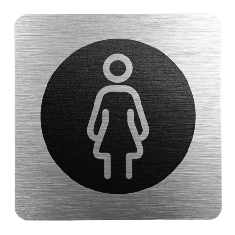 Tabliczka 8x8 cm - WC damski