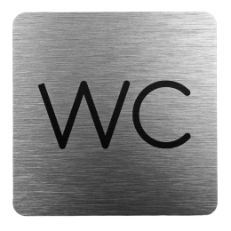 Tabliczka 8x8 cm - WC