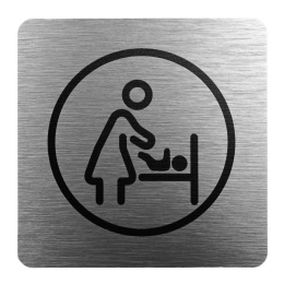 Tabliczka 8x8 cm - kącik do przewijania dziecka