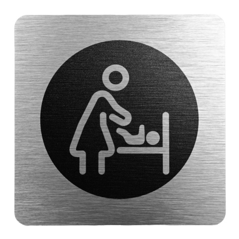 Tabliczka 8x8 cm - kącik do przewijania dziecka