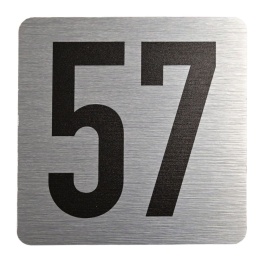 Tabliczka na drzwi 8x8 cm - numer 57